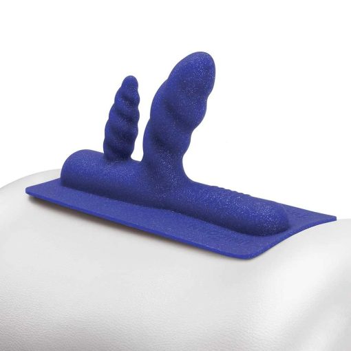 The Unicorn Two-Nicorn Textured Double Penetration Silicone Attachment - Image 3