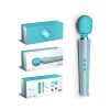 Le Wand All That Glimmers Petite Rechargeable Vibrating Massager Special Edition Set Light Blue