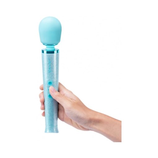 Le Wand All That Glimmers Petite Rechargeable Vibrating Massager Special Edition Set Light Blue - Image 2