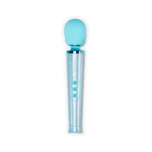 Le Wand All That Glimmers Petite Rechargeable Vibrating Massager Special Edition Set Light Blue - Image 3