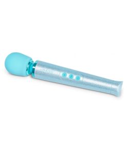 Le Wand All That Glimmers Petite Rechargeable Vibrating Massager Special Edition Set Light Blue