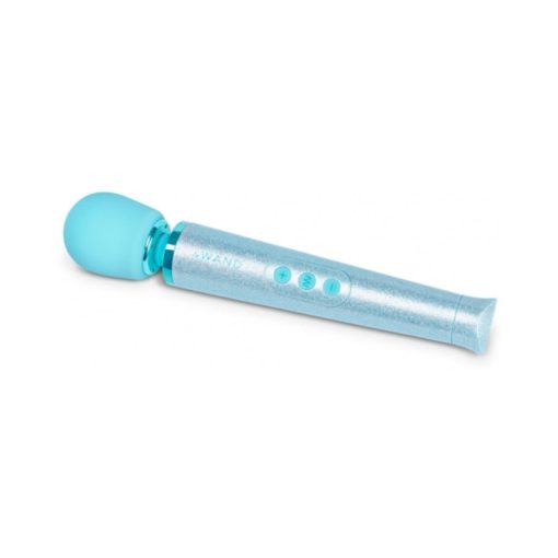 Le Wand All That Glimmers Petite Rechargeable Vibrating Massager Special Edition Set Light Blue - Image 4