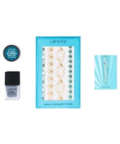 Le Wand All That Glimmers Petite Rechargeable Vibrating Massager Special Edition Set Light Blue