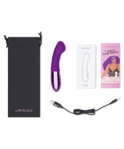 Le Wand Gee Rechargeable Silicone G-Spot Targeting Vibrator Dark Cherry