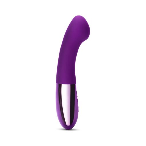 Le Wand Gee Rechargeable Silicone G-Spot Targeting Vibrator Dark Cherry - Image 3