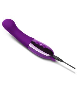 Le Wand Gee Rechargeable Silicone G-Spot Targeting Vibrator Dark Cherry