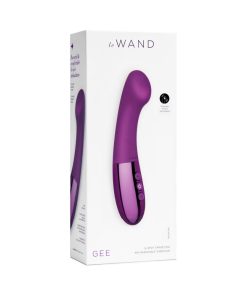 Le Wand Gee Rechargeable Silicone G-Spot Targeting Vibrator Dark Cherry