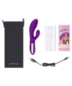Le Wand Blend – Double Motor Rechargeable Silicone Rabbit Vibrator (Cherry)