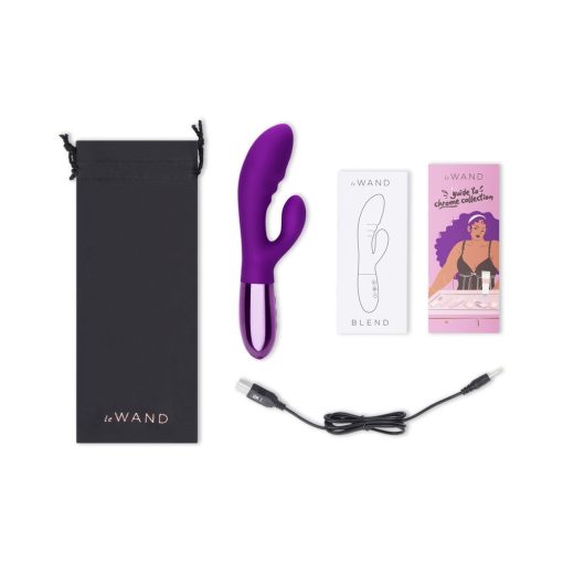 Le Wand Blend – Double Motor Rechargeable Silicone Rabbit Vibrator (Cherry)