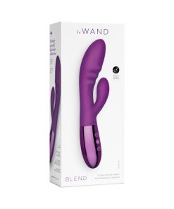 Le Wand Blend – Double Motor Rechargeable Silicone Rabbit Vibrator (Cherry)