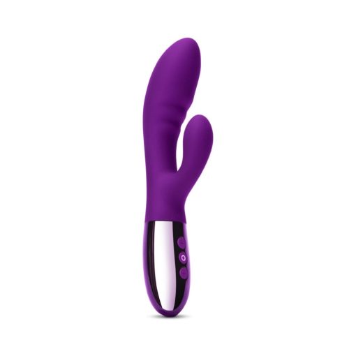 Le Wand Blend – Double Motor Rechargeable Silicone Rabbit Vibrator (Cherry) - Image 3