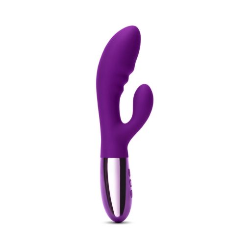 Le Wand Blend – Double Motor Rechargeable Silicone Rabbit Vibrator (Cherry) - Image 4