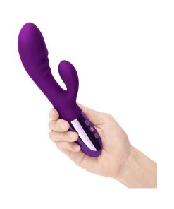 Le Wand Blend – Double Motor Rechargeable Silicone Rabbit Vibrator (Cherry)