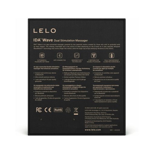 Lelo Ida Wave Rechargeable Dual Stimulator Black - Image 7