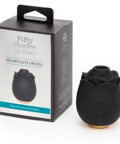 Fifty Shades Of Grey Hearts And Flowers Suction Rose Black