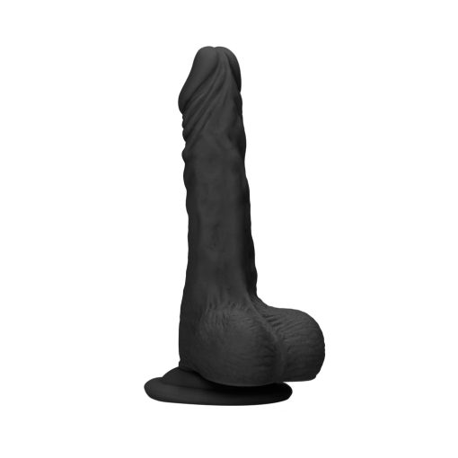 Realrock Realistic Dildo With Balls 7 In. Black - Image 2