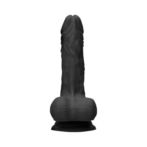 Realrock Realistic Dildo With Balls 7 In. Black - Image 4