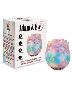 Adam & Eve Eve'S Ravishing Rose Tapping Clitoral Stimulator Rainbow