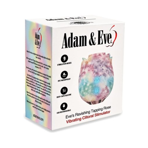 Adam & Eve Eve'S Ravishing Rose Tapping Clitoral Stimulator Rainbow - Image 8