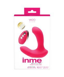 Vedo Inme Rechargeable Dual Vibe With Remote Pink