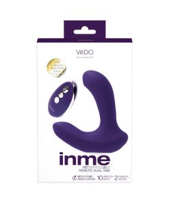 Vedo Inme Rechargeable Dual Vibe With Remote Purple