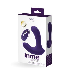 Vedo Inme Rechargeable Dual Vibe With Remote Purple