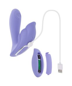 Playboy Lilac Fantasy – Dual Vibrator with Remote & Petal Stimulator