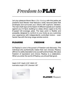 Playboy Lilac Fantasy – Dual Vibrator with Remote & Petal Stimulator
