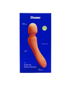 Dame Min Mini Wand Vibrator Papaya