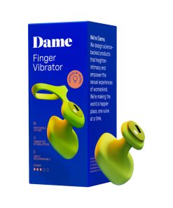 Dame Fin 2.0 Finger Vibrator Citrus
