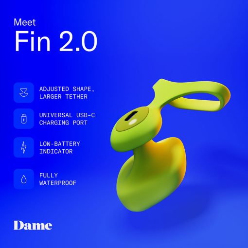 Dame Fin 2.0 Finger Vibrator Citrus - Image 11
