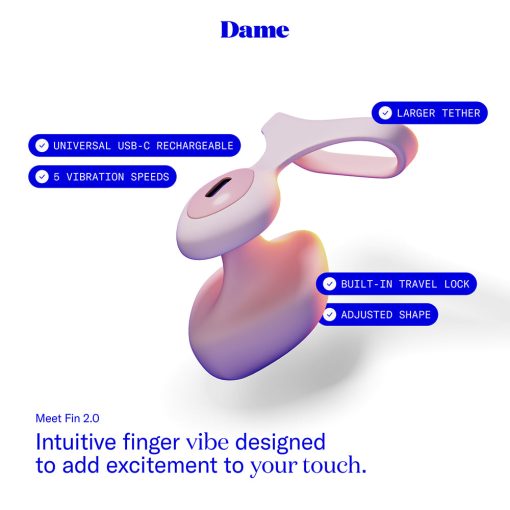 Dame Fin 2.0 Finger Vibrator Quartz - Image 12