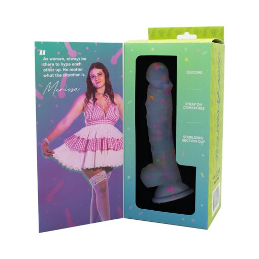Cock-A-Palooza Confetti Silicone Dildo - Image 2
