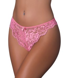 Magic Silk Pheromone Panties Split Crotch Panty 2-Pack Lilac/Rose S/M