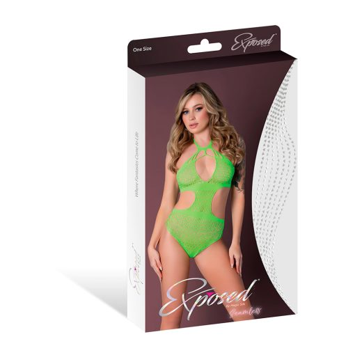 Magic Silk Seamless Boy Short Teddy Neon Lime O/S - Image 4