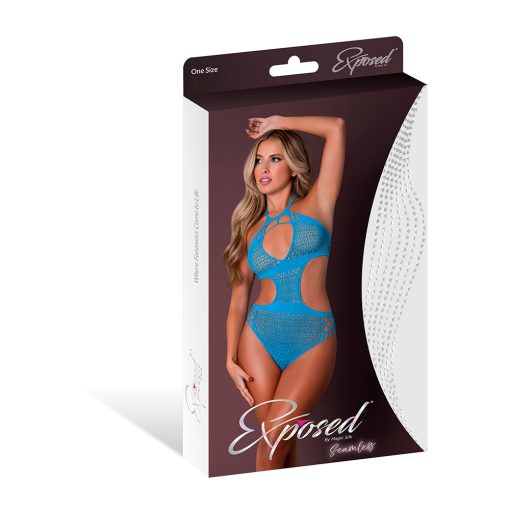 Magic Silk Seamless Boy Short Teddy Neon Turquoise O/S - Image 4