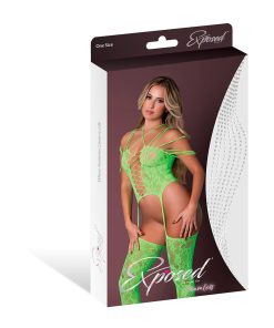Magic Silk Seamless Bodystocking Neon Lime O/S