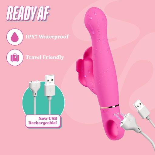 Aria Naughty Af 2.0 Rechargeable Vibe Plum - Image 10