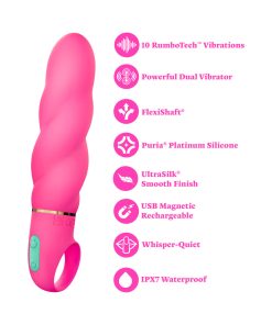 Aria Amazing Af 2.0 Rechargeable Vibe Fuchsia