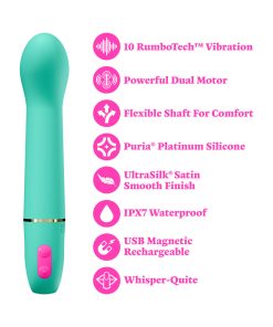 Aria Flirty Af 2.0 Rechargeable Vibe Teal