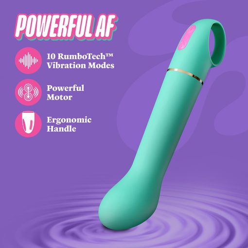 Aria Flirty Af 2.0 Rechargeable Vibe Teal - Image 9