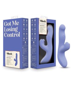 Blush Simone Tapping Rabbit – Dual Stim Heated Waterproof Vibe Blue