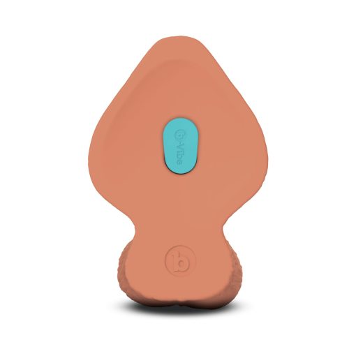 B-Vibe Slipskin Realistic Silicone Dildo 9 In. Girthy Mocha - Image 6