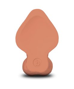 B-Vibe Slipskin Realistic Silicone Dildo 8 In. Curved Mocha