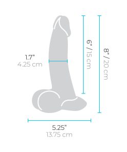 B-Vibe Slipskin Realistic Silicone Dildo 8 In. Curved Mocha