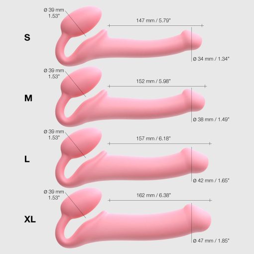 Strap-On-Me Semi-Realistic Bendable Strap-On S Pink - Image 7