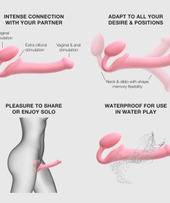 Strap-On-Me Semi-Realistic Bendable Strap-On L Pink