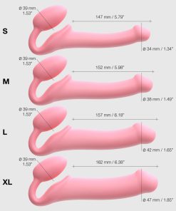 Strap-On-Me Semi-Realistic Bendable Strap-On M Pink