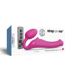 Strap-On-Me Vibrating Bendable Strap-On M Fuchsia