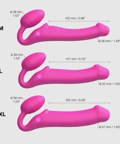 Strap-On-Me Vibrating Bendable Strap-On M Fuchsia